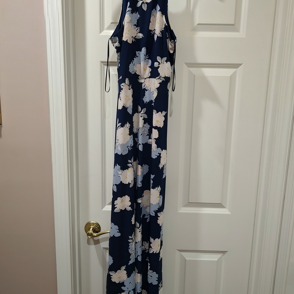Candie's Navy and White Floral Dress